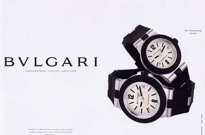 我沒有「天能」，但都將時間撥回到1998年，22年前，BVLGARI Aluminium推出，結(jié)合鋁和橡膠的黑