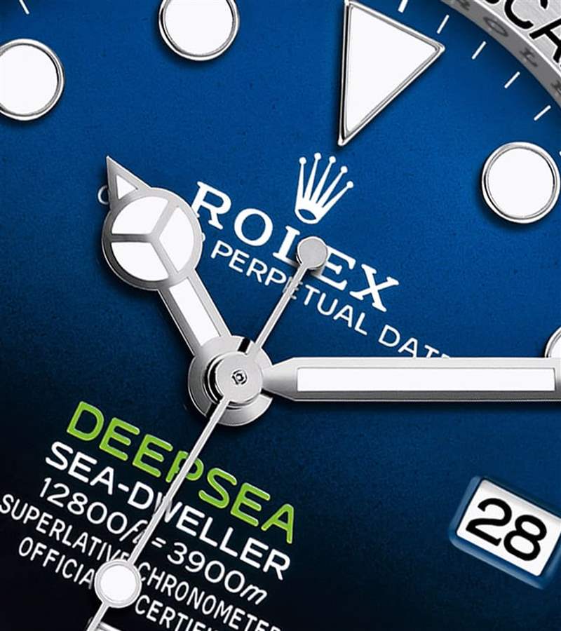 鏡面加上了防反光涂層，讓面盤上的資訊看起來更清晰。 （Rolex）