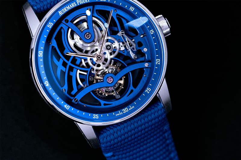 Audemars Piguet Code 11.59 Tourbillon Openworked in blue