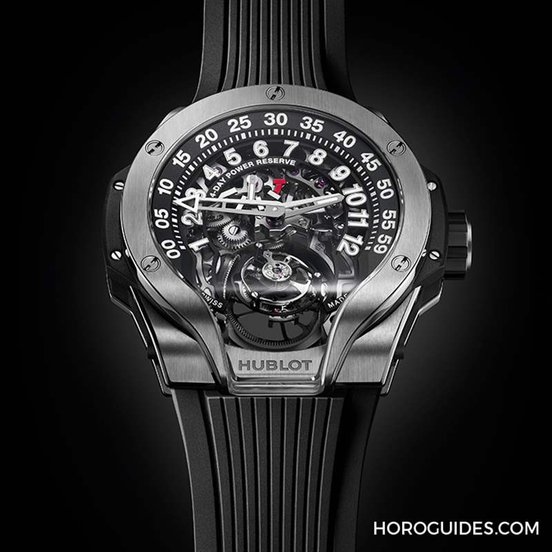 HUBLOT - HUBLOT全新MP-13 雙軸陀飛輪雙逆跳腕表挑戰(zhàn)極限工藝