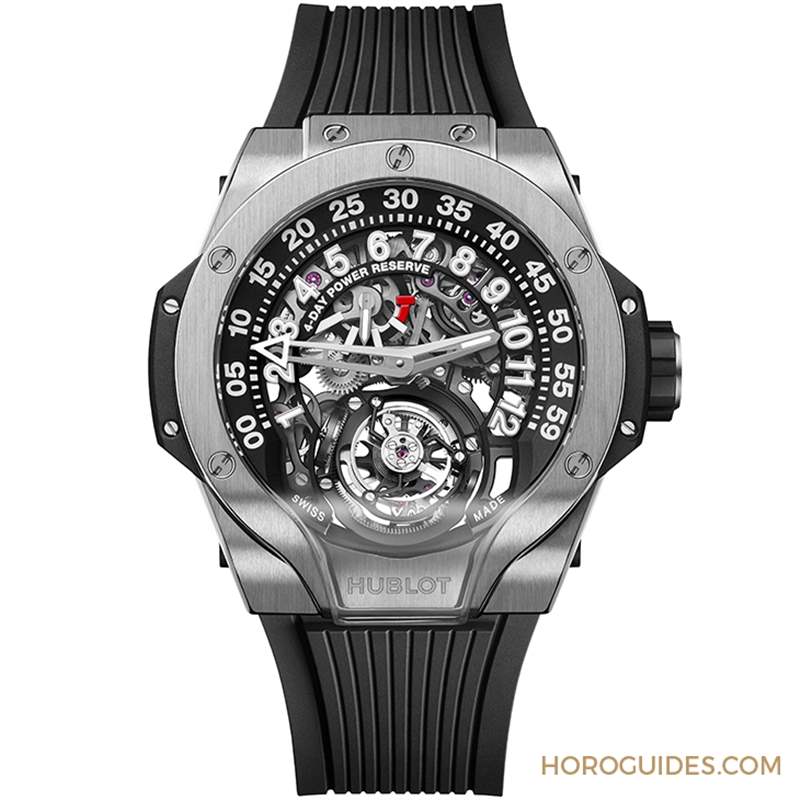 HUBLOT - HUBLOT全新MP-13 雙軸陀飛輪雙逆跳腕表挑戰(zhàn)極限工藝