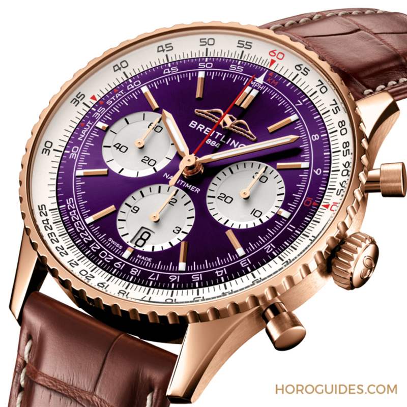 BREITLING - 大勢紫色貴氣外露 百年靈Navitimer B01臺北101限量表