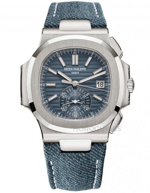 PATEK PHILIPPE - NAUTILUS - 5980/60G-001 - 年輕活力風(fēng)的表王！ 盤點(diǎn)PATEK PHILIPPE百達(dá)翡麗藍(lán)灰色調(diào)腕表