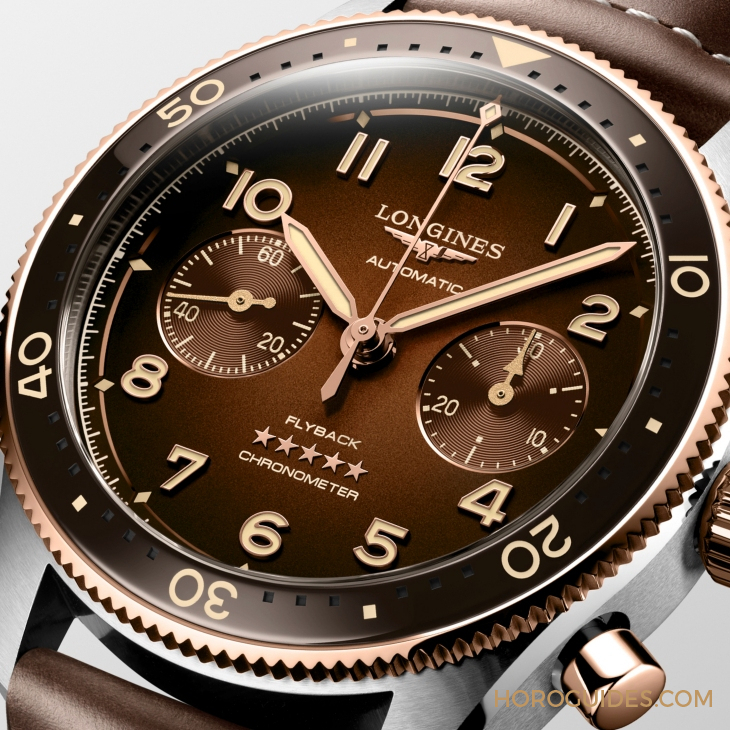 LONGINES - SPIRIT - L3.802.1.53.6 - LONGINES Spirit再掀熱潮！ Spirit Zulu Time鈦金屬腕表與計(jì)時(shí)秒表間金新色登場(chǎng)